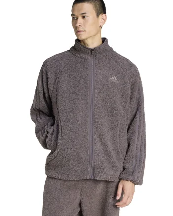 Bluza de trening din plus cu buzunare laterale, Maro taupe