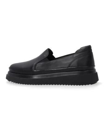 Pantofi tip loafer cu talpa wedge