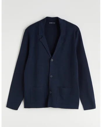 Cardigan regular fit, Bleumarin