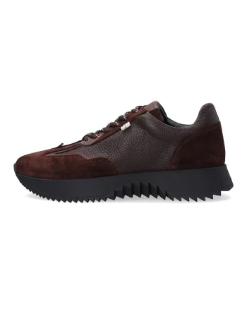 Pantofi sport cu insertii din piele intoarsa