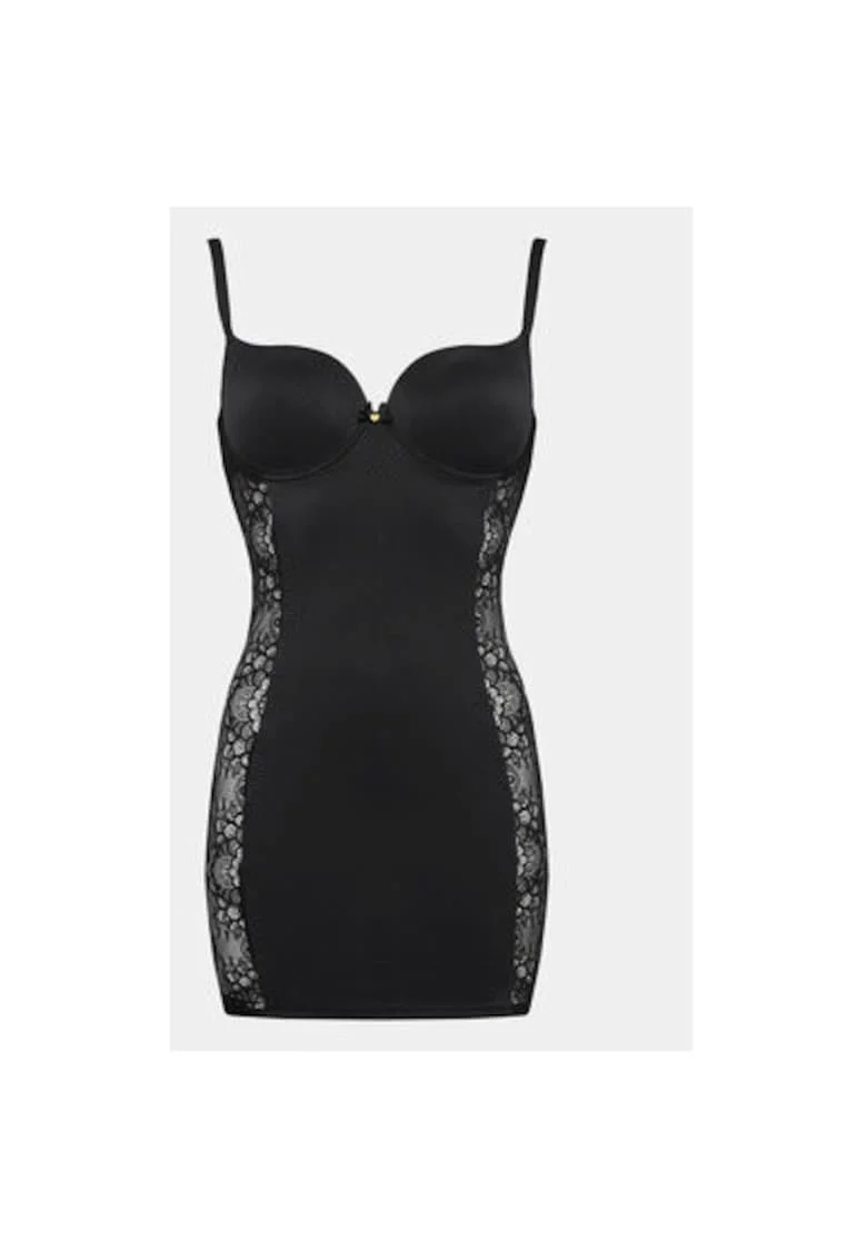 Camasa de noapte dama,  302604920, Poliamida/Elastan, Negru