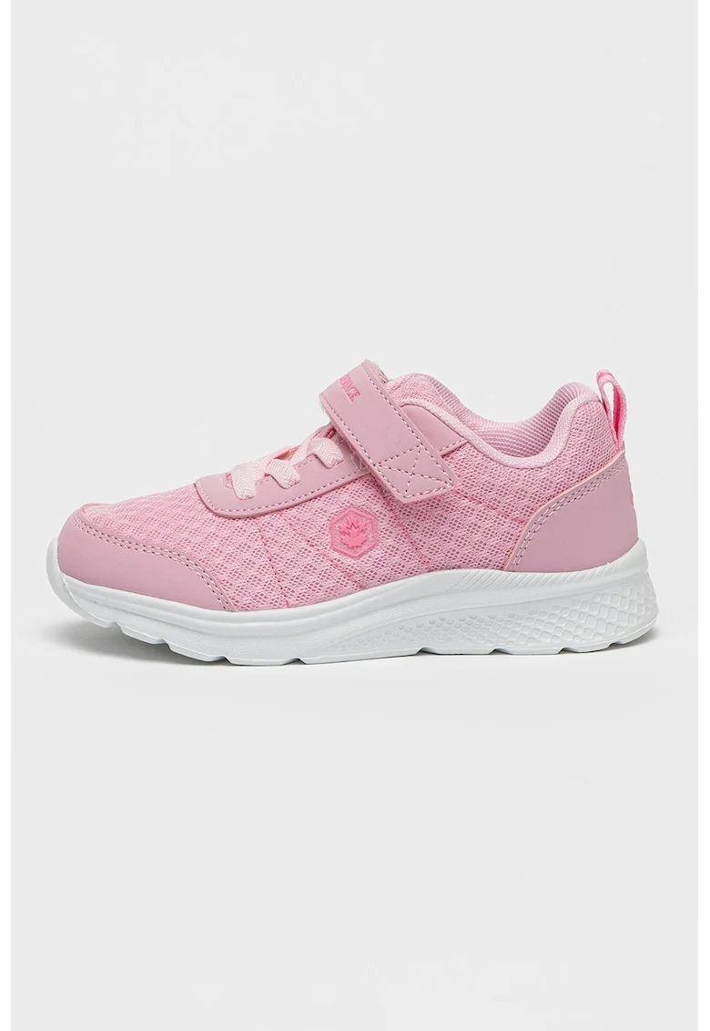 Pantofi sport cu garnituri din plasa cu velcro, Roz pastel