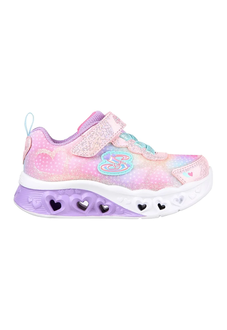 Pantofi copii cu sistem de lumini Flutter Heart Lights Simply Love, Roz pastel/Lila