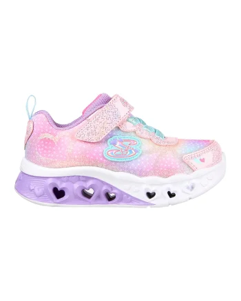 Pantofi copii cu sistem de lumini Flutter Heart Lights Simply Love, Roz pastel/Lila
