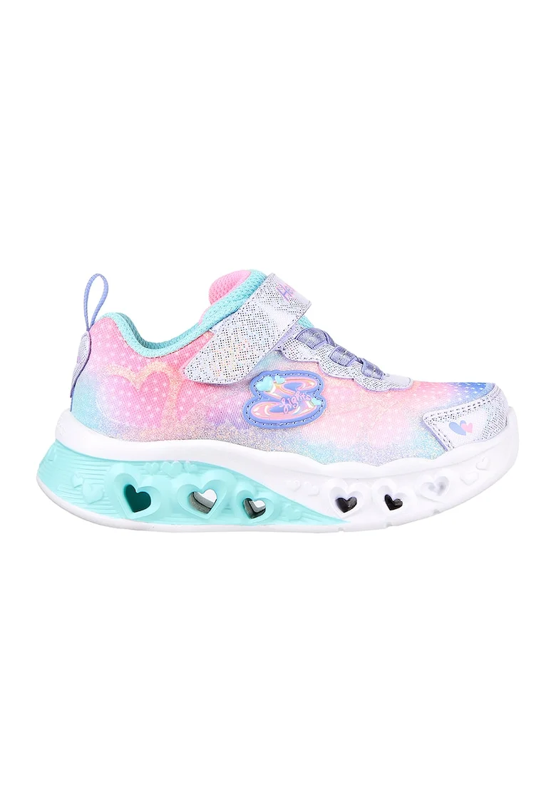 Pantofi copii cu sistem de lumini Flutter Heart Lights Simply Love, Coral/Roz/Albastru