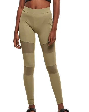 Colanti cu segmente din plasa, Verde/Kaki