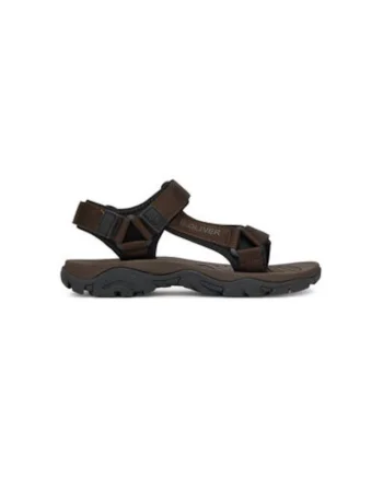 Sandale barbati S Oliver, 5-18200-42 032, Piele ecologica, Negru, Negru