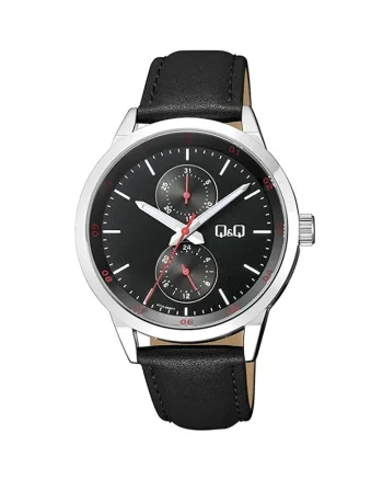 Ceas barbatesc  Quartz Argintiu, Negru