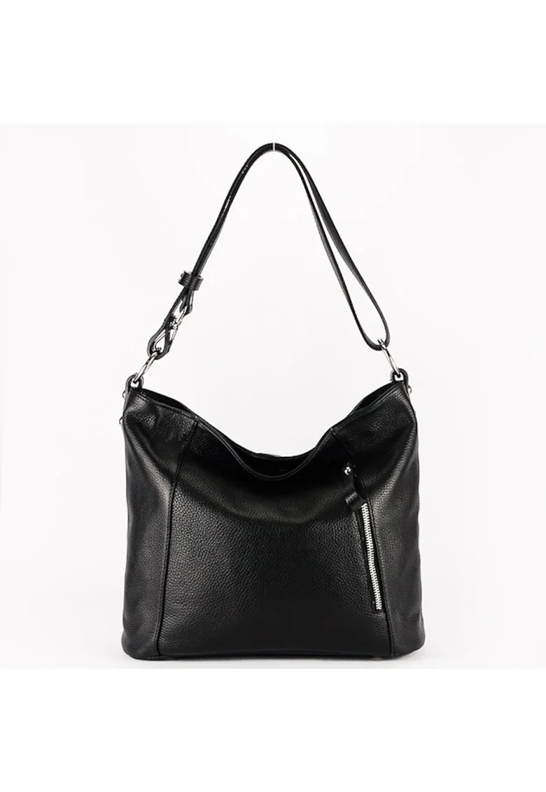 Geanta dama neagra din piele naturala 8913 131 18111, Negru
