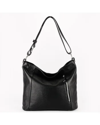 Geanta dama neagra din piele naturala 8913 131 18111, Negru