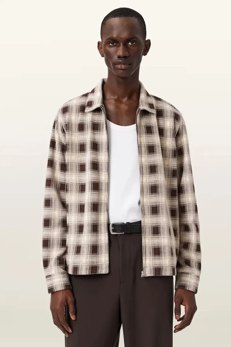 AllSaints cămașă pentru bărbați KRATER LS SHIRT