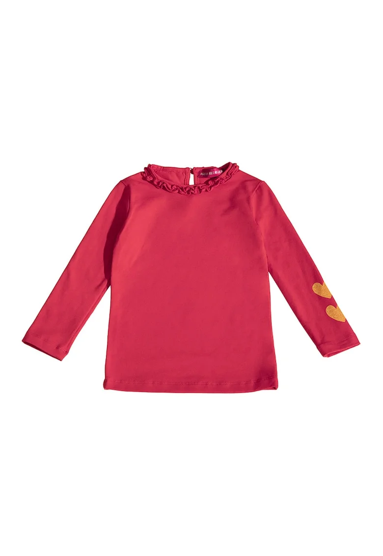Bluza cu decolteu la baza gatului, Fucsia