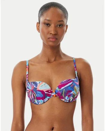 Top bikini femei,  multicolor, material sintetic