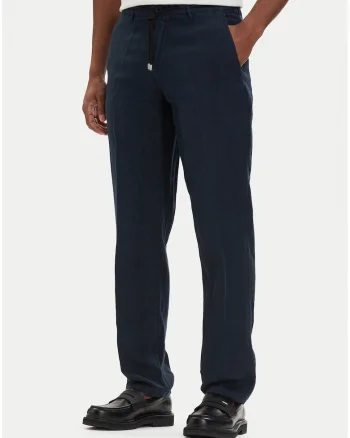 Pantaloni Chino Barbati,  Regular fit, Alb/Negru/Albastru