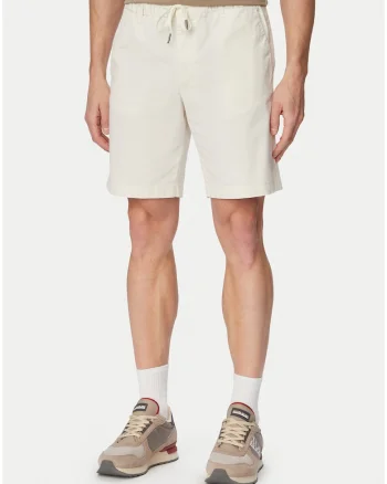 Pantaloni scurti barbati,  casual, bej, bumbac