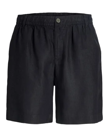 Pantaloni scurti barbati,  casual, negru, 100% in