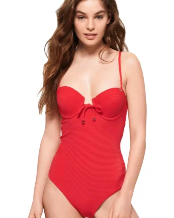Costum de baie intreg cu sustinere metalica,