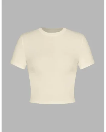 Tricou dama,  poliester/viscoza/elastan, bej