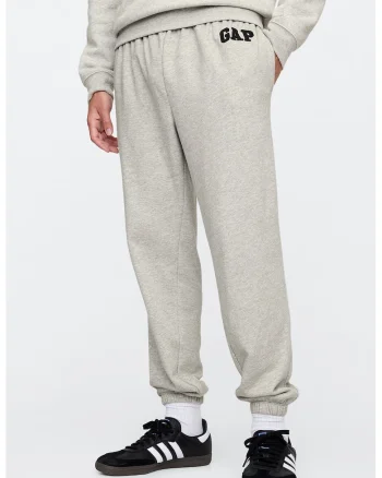 Pantaloni de trening cu talie ajustabila, Gri melange