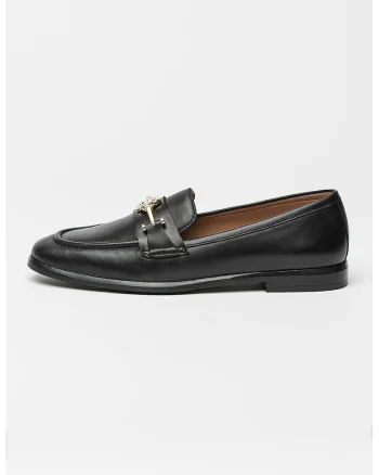 Pantofi loafer din piele cu model uni Helyan, Negru