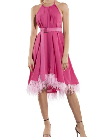 Rochie halter asimetrica,