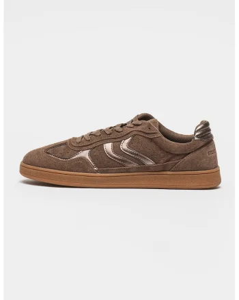 Pantofi sport din piele Claymore, Maro camel