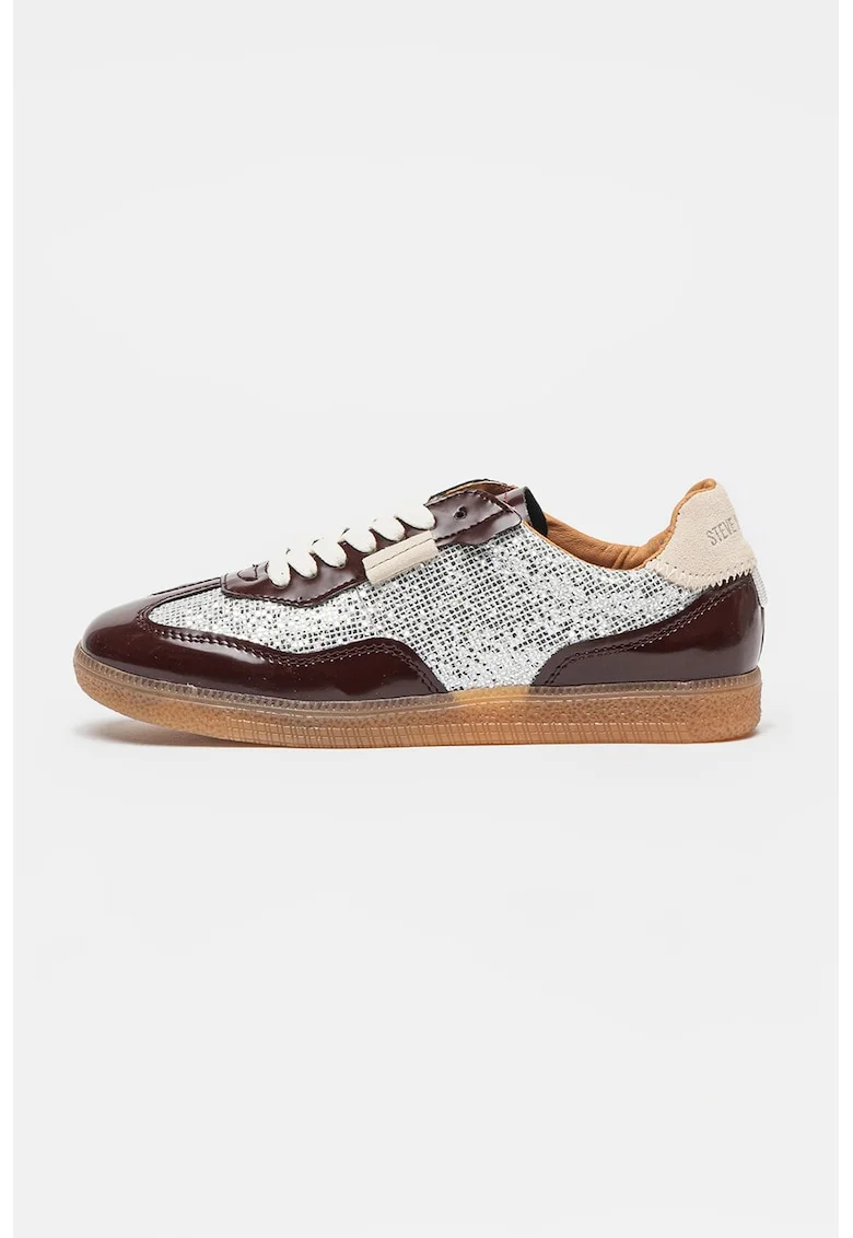 Pantofi sport Emporia low-cut, Visiniu/Argintiu