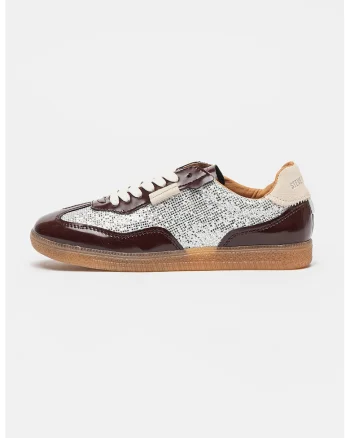 Pantofi sport Emporia low-cut, Visiniu/Argintiu
