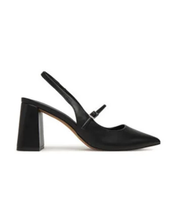 Pantofi dama,  305527110, piele ecologica, negru