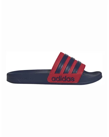 Papuci cu logo Adilette, Rosu/Albastru inchis