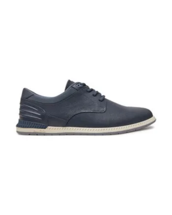 Pantofi barbatesti,  piele ecologica, albastru