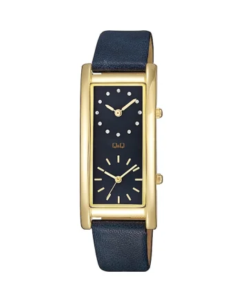 Ceas dama  QB61J102Y Quartz Rose gold, Albastru