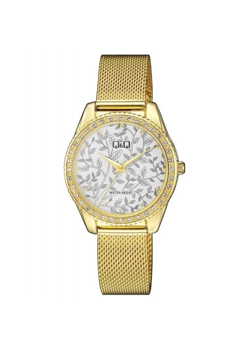 Ceas dama  QZ59J071Y Quartz Rose gold, Auriu