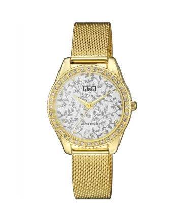 Ceas dama  QZ59J071Y Quartz Rose gold, Auriu