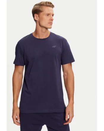 Tricou 4FWMM00TTSHM1843 Bleumarin Regular Fit, Bumbac