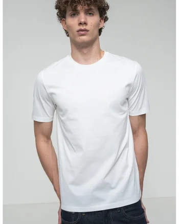 Tricou slim-fit Dimerstee, Alb