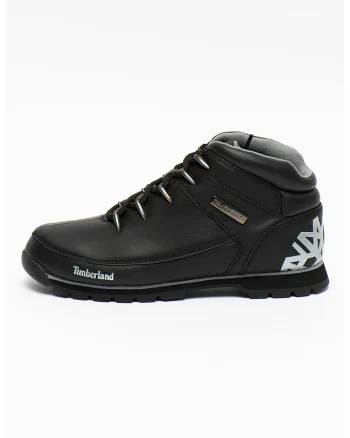 Ghete de piele Euro Sprint Hiker, Negru/Argintiu