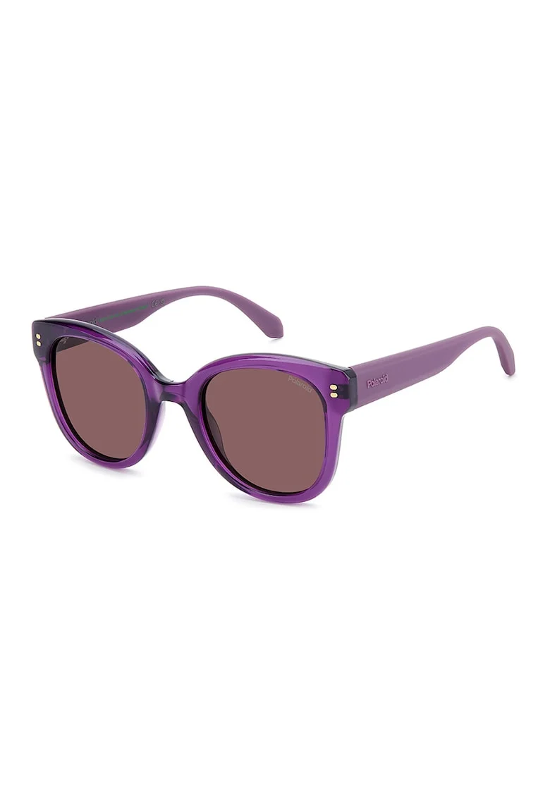 Ochelari de soare rotunzi cu lentile polarizate, Violet