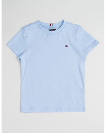 Tricou regular-fit din bumbac cu logo discret, Albastru deschis,