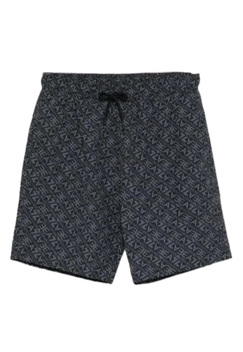 Sort de baie barbati WATER SPORTS BW M DIAGONAL MONOGRAM BERMUDA,  Poliester, Negru, Negru
