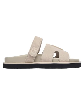Papuci dama,  piele naturala, crem, bej