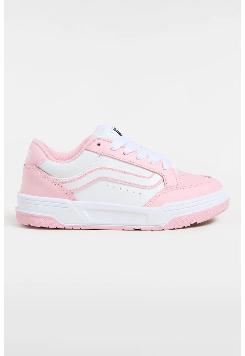 Pantofi sport cu detalii din piele intoarsa Hylane, Alb/Roz deschis