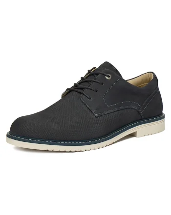 Pantofi barbati  bleumarin, piele naturala, design versatil