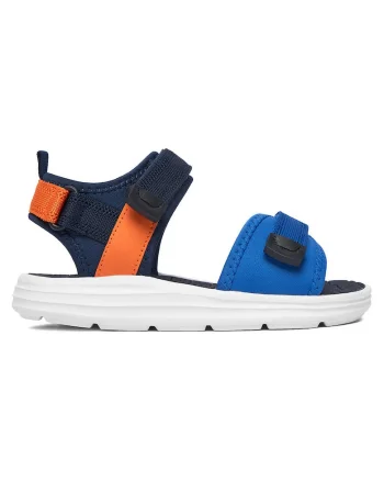 Sandale baieti,  bleumarin, textil, sistem inchidere Velcro