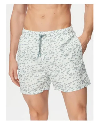 Pantaloni scurti de baie barbati,  multicolor, poliester, croiala Regular Fit