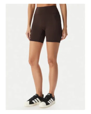 Colanti sport de dama,  maro, talie inalta, material elastic