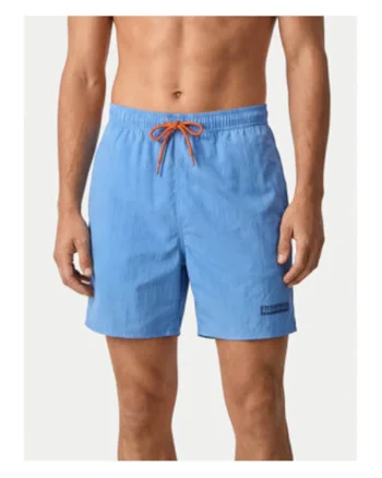 Pantaloni scurti de baie barbati,  poliamida, Albastru