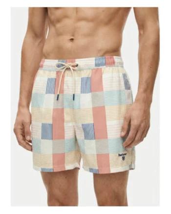 Pantaloni scurti de baie barbati,  multicolor, poliester, croiala regular