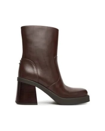 Botine dama,  piele naturala, maro