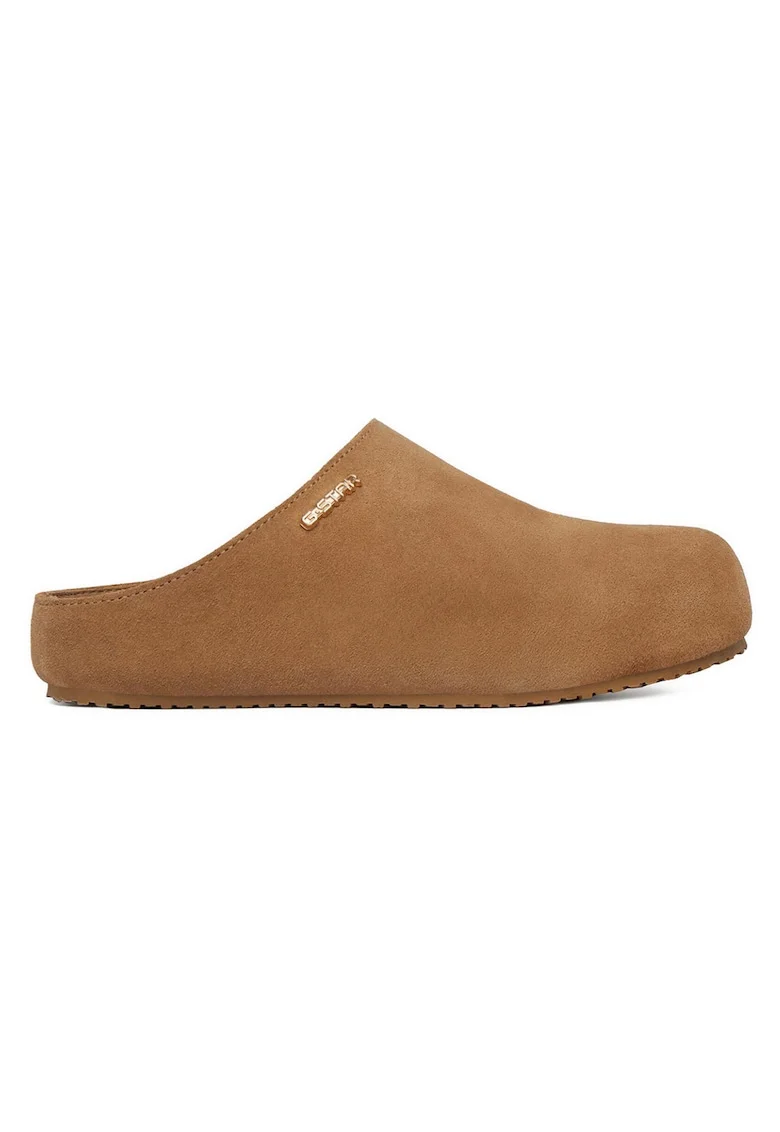 Papuci copii G-Star Raw, maro, piele naturala, interior din piele ecologica, confortabili, Maro